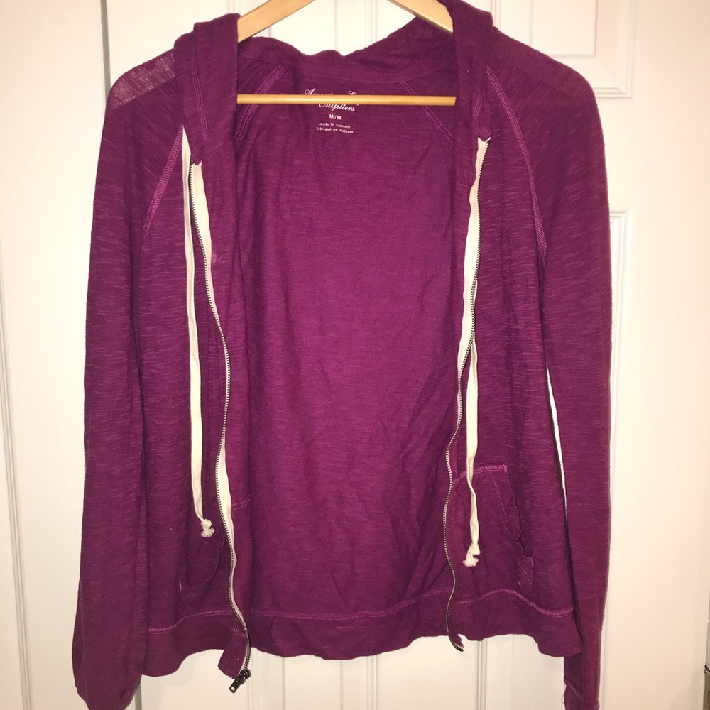 American Eagle Lightweight Zip Up Jacket Hoodie